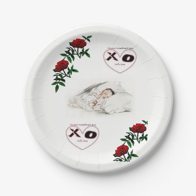 Valentinstag der Teller (Vorderseite)