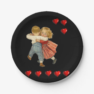 Valentinstag der Teller