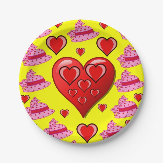 Valentinstag der Teller (Vorderseite)