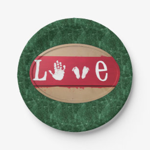 Valentinstag der Teller