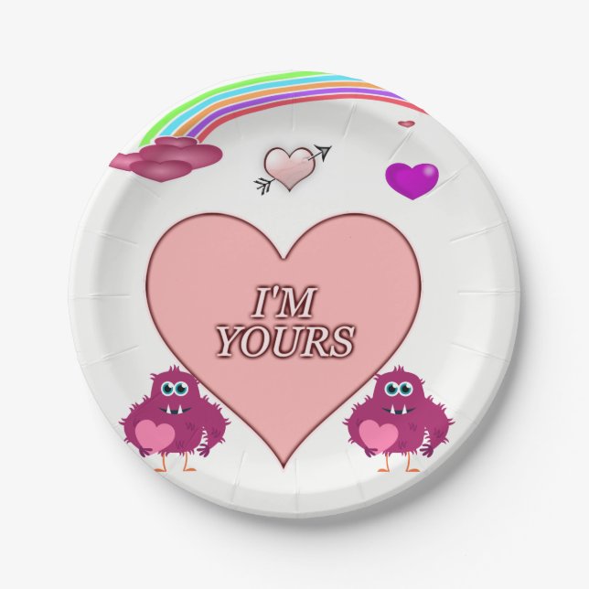 Valentinstag der Teller (Vorderseite)