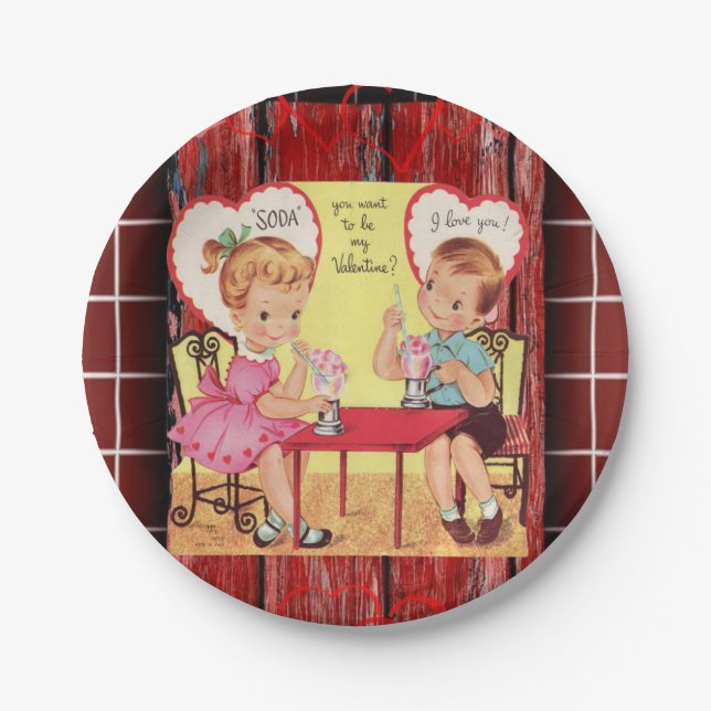 Valentinstag der Teller (Vorderseite)
