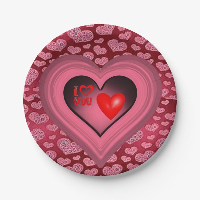 Valentinstag der Teller (Vorderseite)