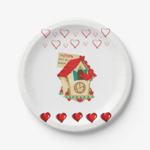 Valentinstag der Teller