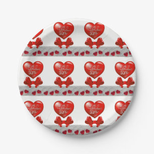 Valentinstag der Teller