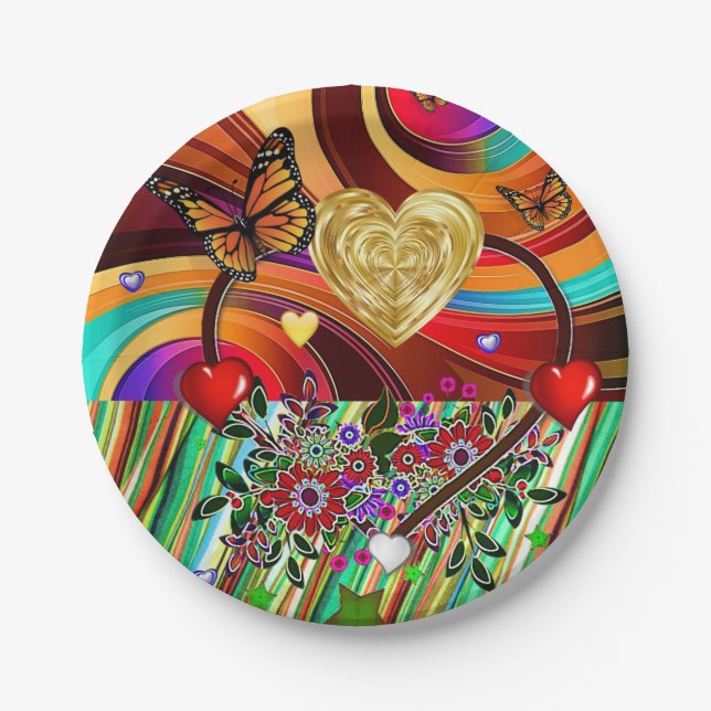 Valentinstag der Teller (Vorderseite)