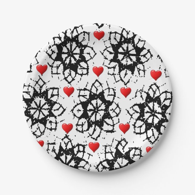 Valentinstag der Teller (Vorderseite)