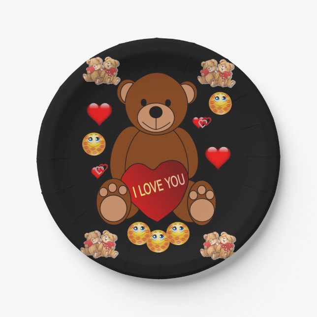 Valentinstag der Teller (Vorderseite)