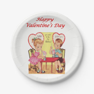 Valentinstag der Teller