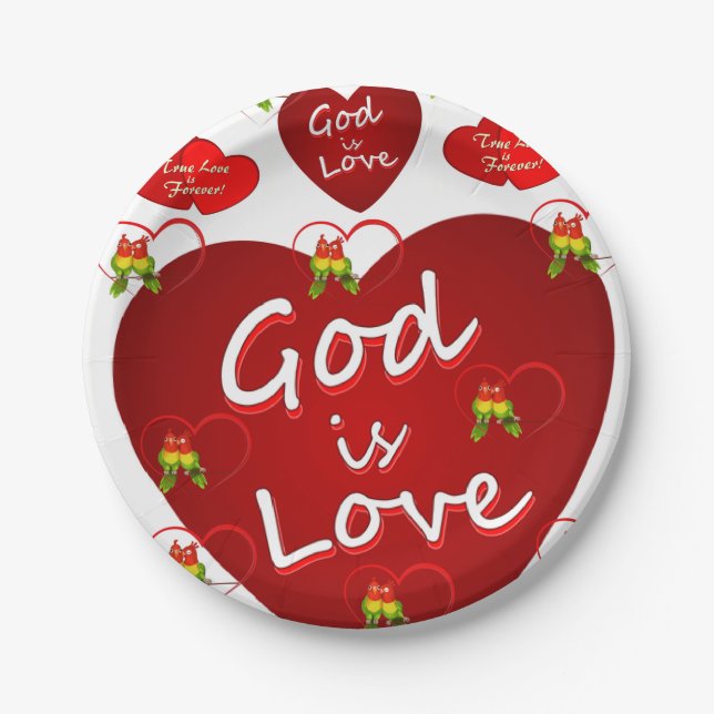 Valentinstag der Teller (Vorderseite)