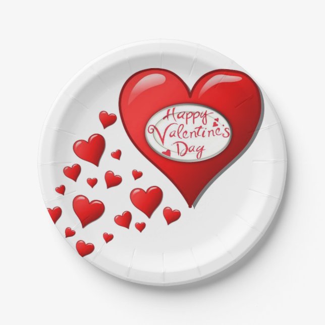 Valentinstag der Teller (Vorderseite)
