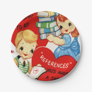 Valentinstag der Teller