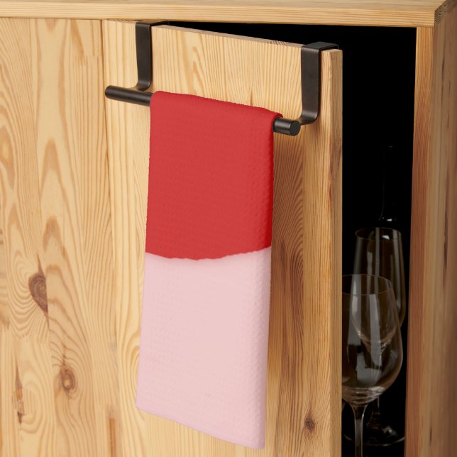 Valentinstag des großen Herzens Geschirrtuch (Drittel gefaltet)