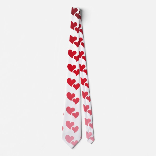 Valentinstag des Herzens Krawatte (Vorderseite)