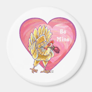 Valentinstag des Hühners Magnet