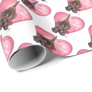 Valentinstag des Hundes Geschenkpapier
