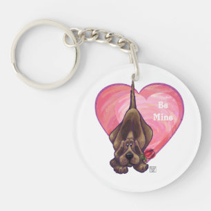 Valentinstag des Hundes Schlüsselanhänger