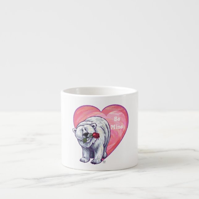 Valentinstag des Polarbären Espressotasse (Vorderseite)