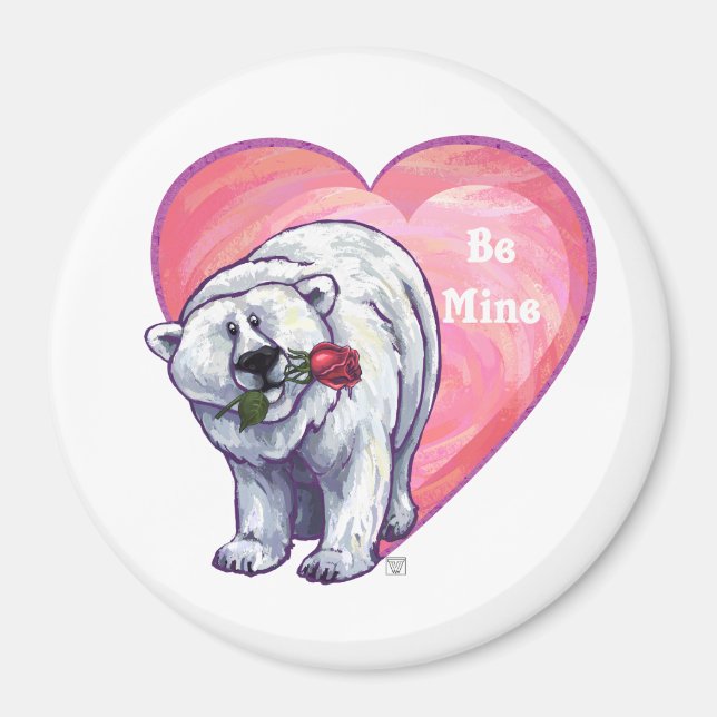 Valentinstag des Polarbären Magnet (Vorne)