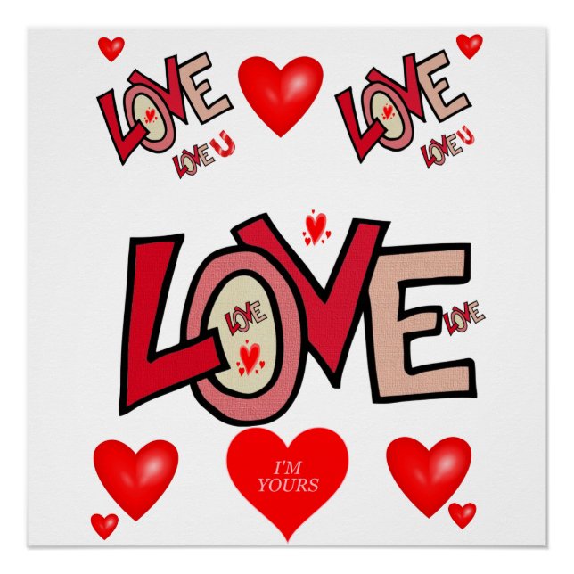 Valentinstag des Posters Poster (Vorderseite)