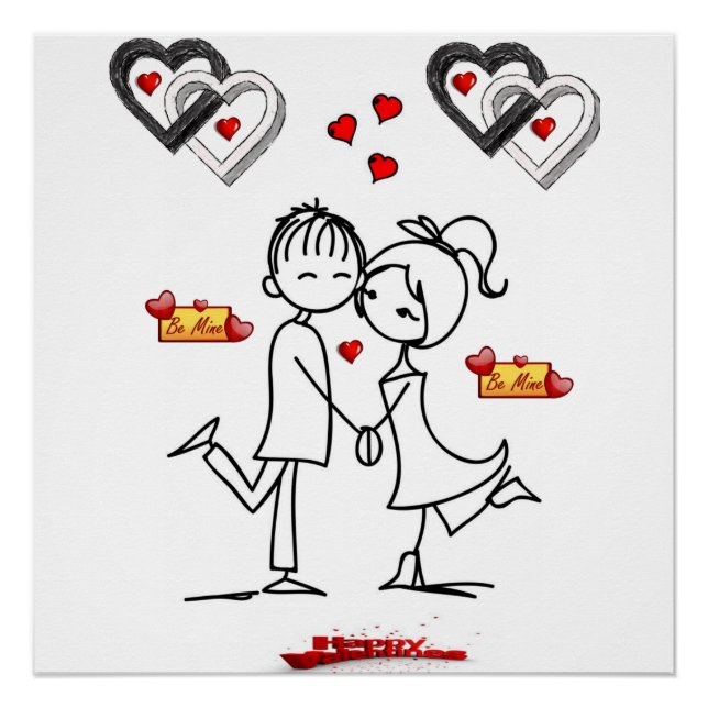 Valentinstag des Posters Poster (Vorderseite)