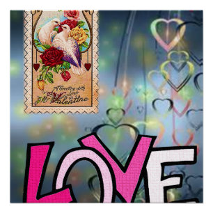 Valentinstag des Posters Poster