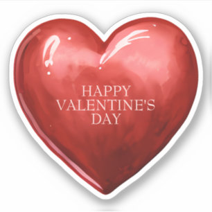 Valentinstag des Vintagen Aufkleber