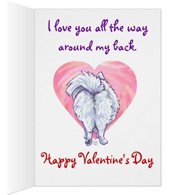 Valentinstag des weißen Spitzes (Innen (Rechts))