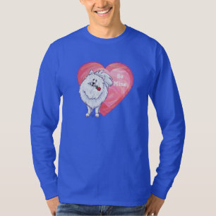 Valentinstag des weißen Spitzes T-Shirt