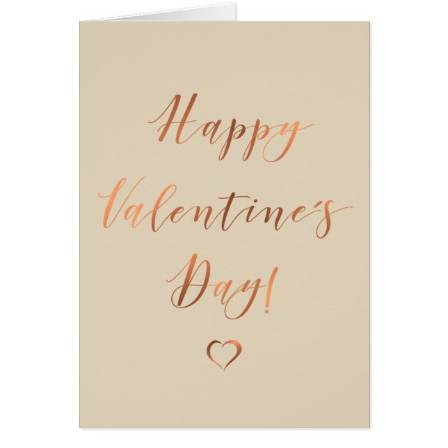Valentinstag-Design aus Kupfer (Vorne)