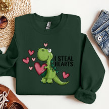 Valentinstag Dino Shirt, Valentingeschenk