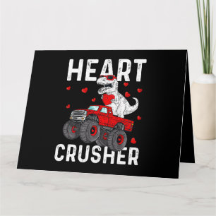 Valentinstag Dinosaurier Monster Truck T Rex Herze Karte