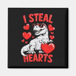Valentinstag Dinosaurier T Rex Herz Teenager Junge Magnet