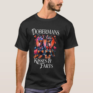 Valentinstag Dobermänner Küsse Furze Dobermann T-Shirt