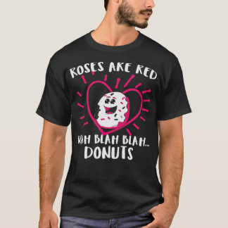 Valentinstag Donuts Rose Geburtstag der Tiere T-Shirt