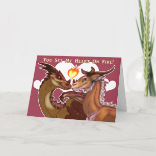 Valentinstag Drachen Karte