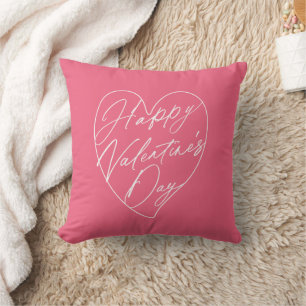 Valentinstag-Drehbuch in Herzdesign Kissen