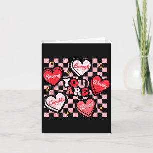Valentinstag Du bist geliebt würdig genug Candy He Karte