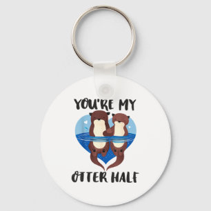 Valentinstag Du bist meine Otter-Hälfte Liebeswitz Schlüsselanhänger