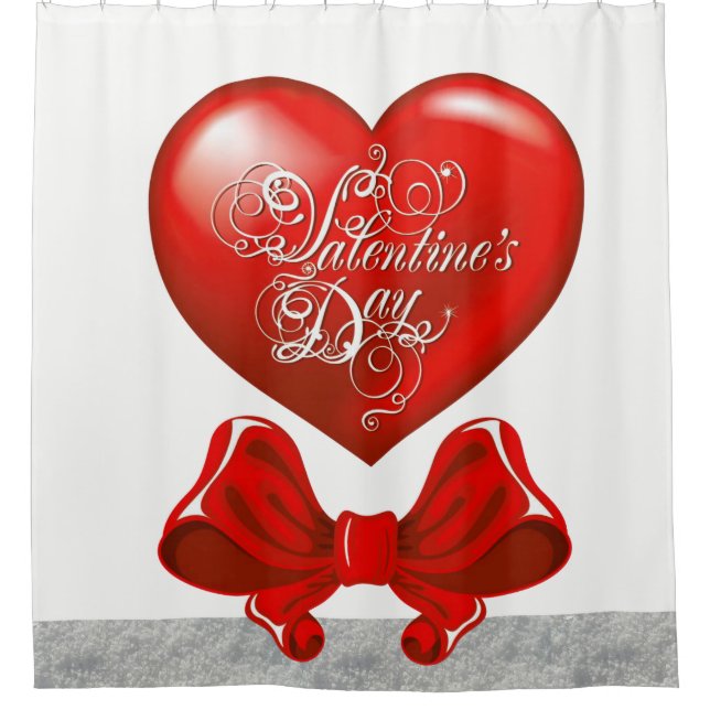 Valentinstag Duschvorhang (Vorderseite)
