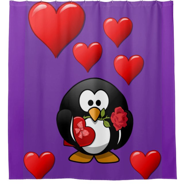 Valentinstag Duschvorhang (Vorderseite)
