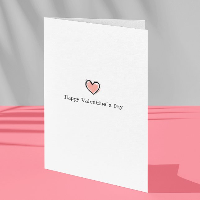 Valentinstag Einfach Minimalistisch Karte (Von Creator hochgeladen)