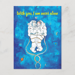 Valentinstag Einladung Karte Astronauten Couple