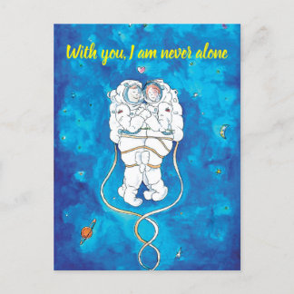Valentinstag Einladung Karte Astronauten Couple