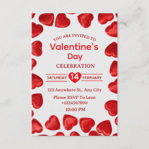 Valentinstag-Einladungskarte Einladung