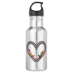 Valentinstag Eisenbahn Herz Edelstahlflasche