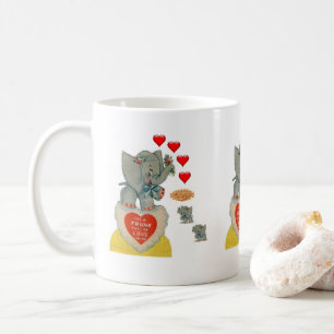Valentinstag Elefanten-Tasse Kaffeetasse