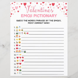 Valentinstag Emoji Pictionary Game