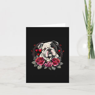 Valentinstag - Englischer Bulldogge Valentine 1 Karte