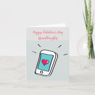 Valentinstag Enkelin Karte